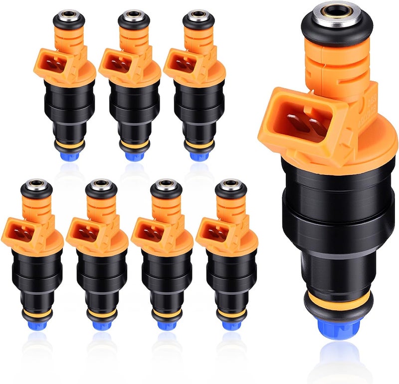 GEARCESS Fuel Injector Fit for Ford E-350 Econoline Club Wagon E350 E450, Fit for Ford Excursion Expedition F-150 F250 F350 Super Duty 5.4L 5.8L 5.0L 4.6L V8 Replaces# 280150943, 0280150939 (Set of 8) - Image 1